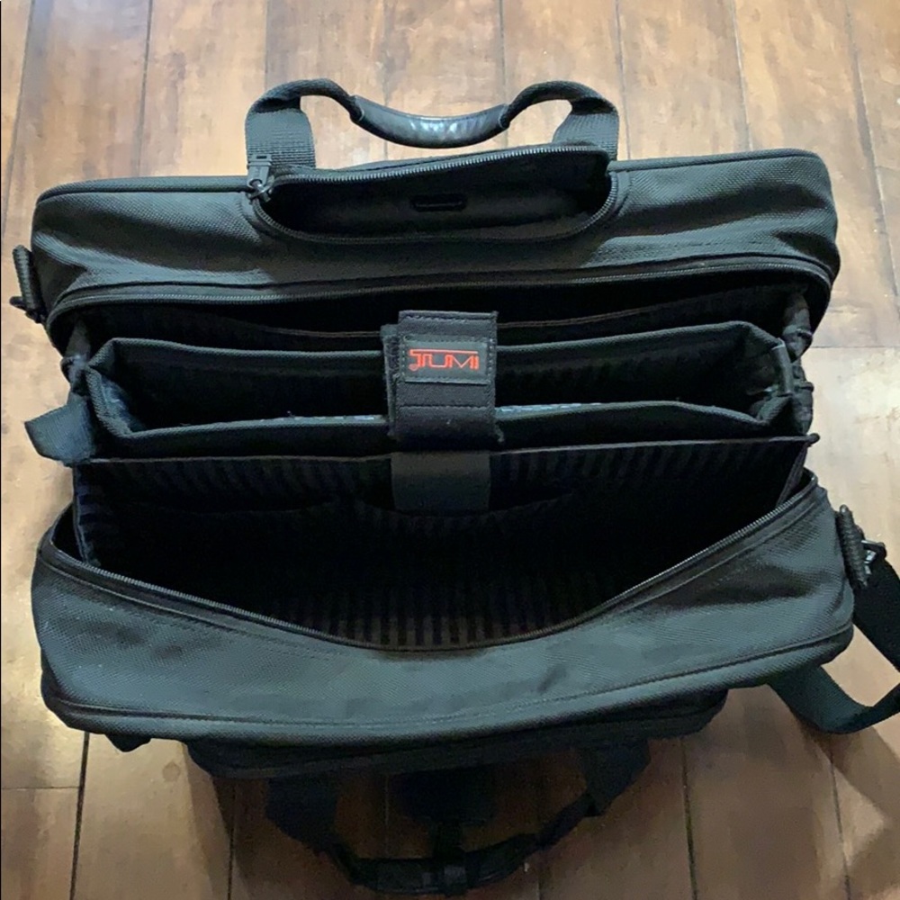 TUMI black roller bag